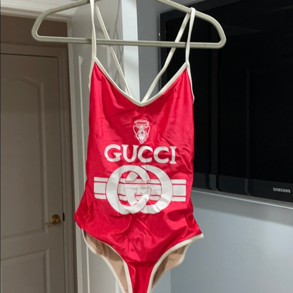 Gucci one piece bathing suit